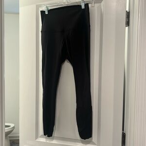 Lululemon Wunder Under Crop High Rise Leggings Black Size 6